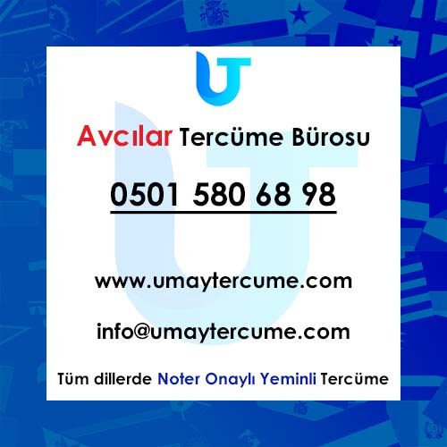İstanbul Avcılar Noter Yeminli Tercüme Bürosu