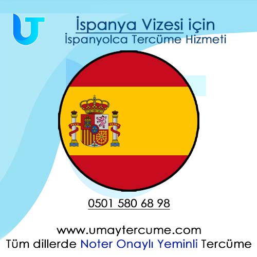 ispanya vizesi için ispanyolca tercüme