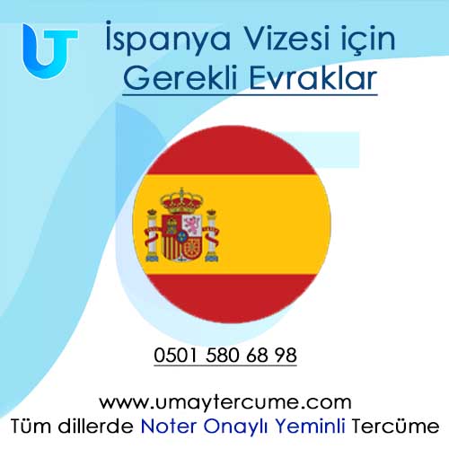 ispanya vizesi için gerekli evraklar