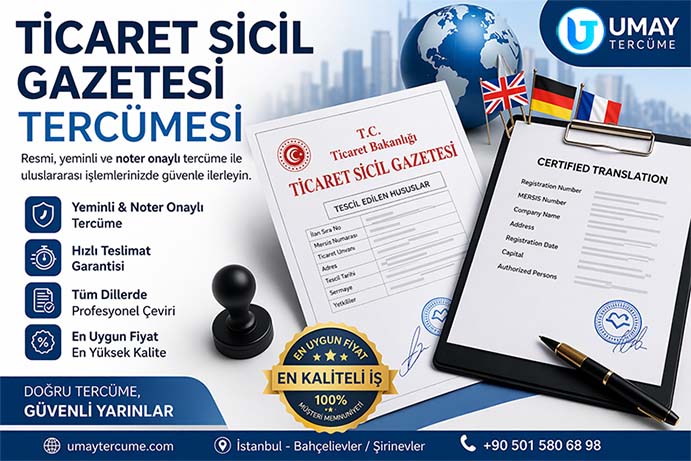 ticaret sicil gazetesi tercümesi